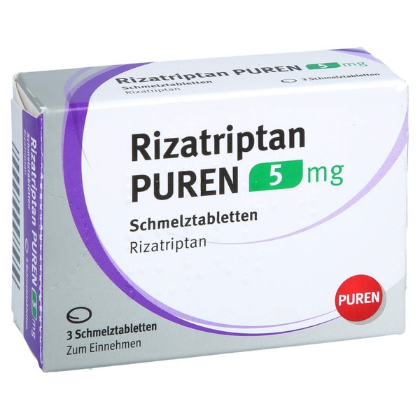 Rizatriptan Puren 5 mg Schmelztabletten 3 St