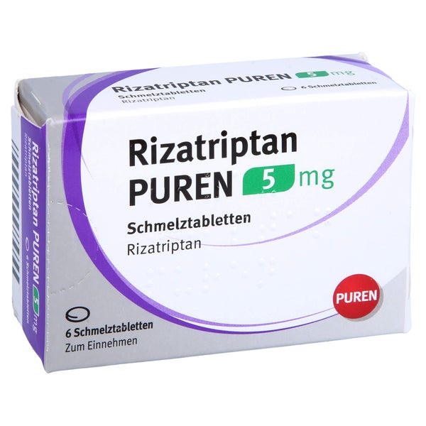 Rizatriptan Puren 5 mg Schmelztabletten 6 St