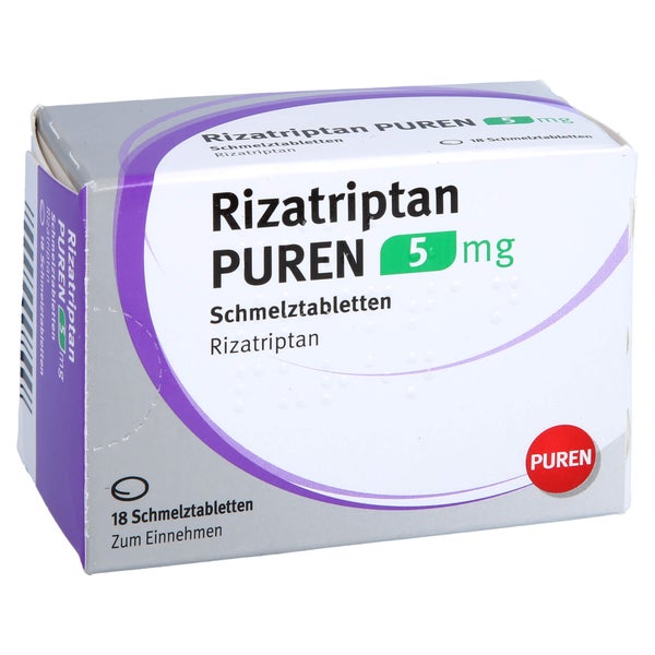 Rizatriptan Puren 5 mg Schmelztabletten 18 St