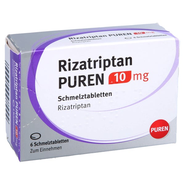 RIZATRIPTAN PUREN 10 mg Schmelztabletten 6 St