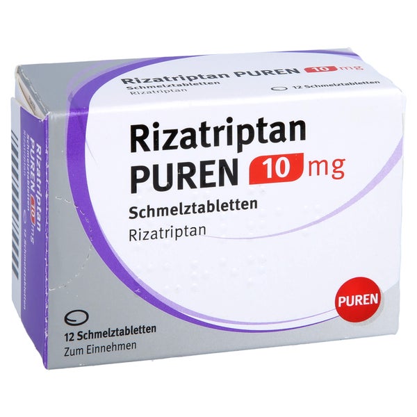 RIZATRIPTAN PUREN 10 mg Schmelztabletten 12 St