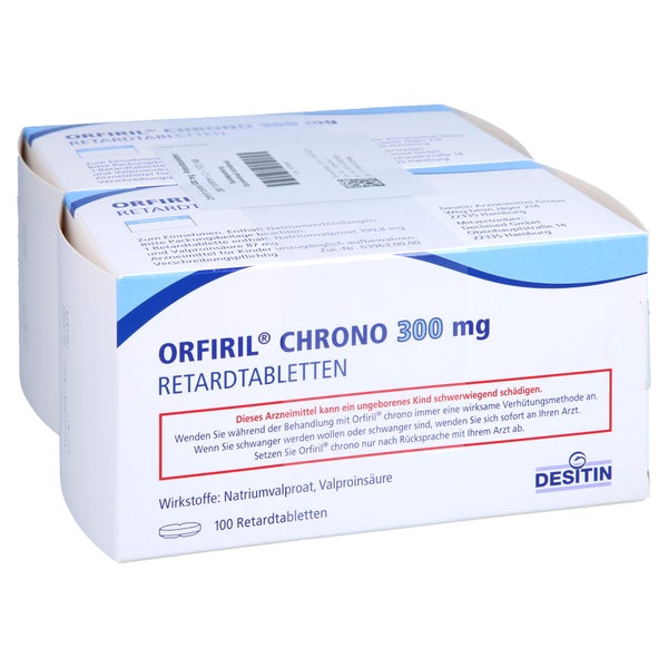 Orfiril Chrono 300 mg Retardtabletten 2X100 St