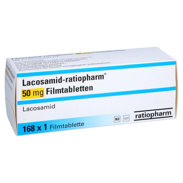 LACOSAMID-ratiopharm 50 mg Filmtabletten 168 St