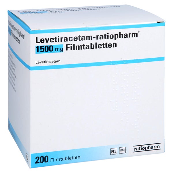 LEVETIRACETAM-ratiopharm 1500 mg Filmtabletten 200 St