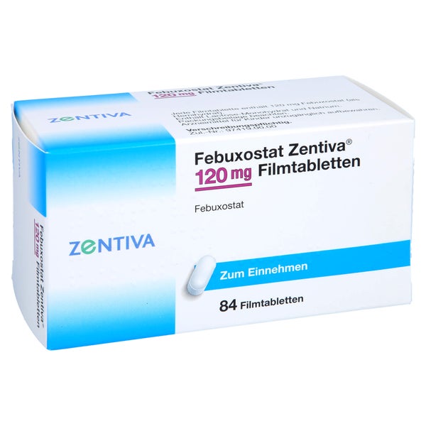 Febuxostat Zentiva 120 mg Filmtabletten 84 St