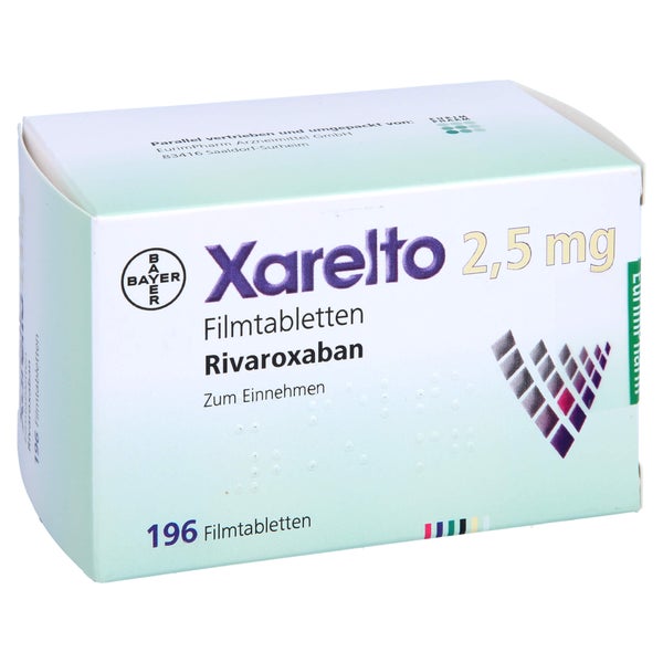 Xarelto 2,5 mg Filmtabletten 1X196 St