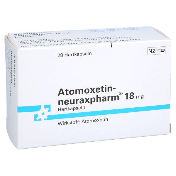 ATOMOXETIN-neuraxpharm 18 mg Hartkapseln 28 St