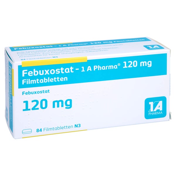 FEBUXOSTAT-1A Pharma 120 mg Filmtabletten 84 St