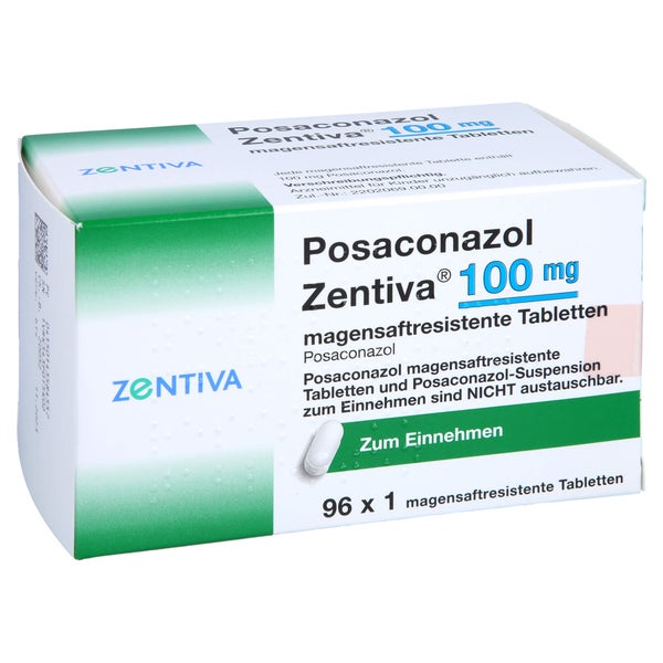 POSACONAZOL Zentiva 100 mg magensaftres.Tabletten 96 St