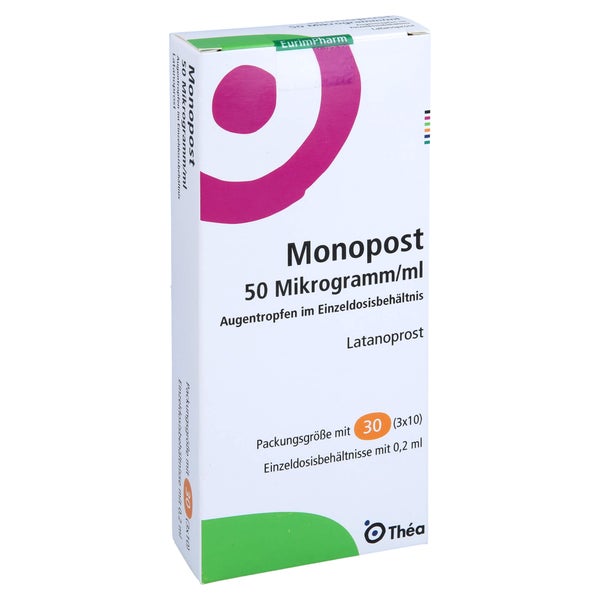 MONOPOST 50 Mikrogramm/ml Augentr.in Einzeldosen 30X0,2 ml