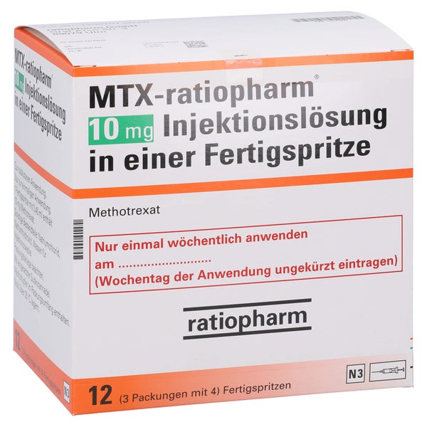 MTX-ratiopharm 10 mg Inj.-Lösung i.e.Fertigspr. 12 St