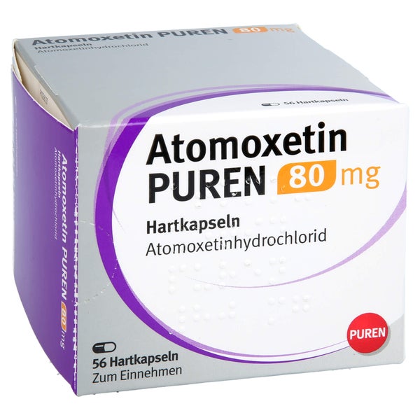Atomoxetin Puren 80 mg Hartkapseln 56 St
