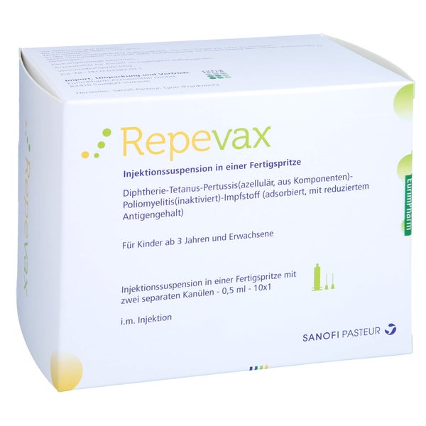 REPEVAX Injekt.-Susp.i.e.Fertigspritze mit Kanüle 10X0,5 ml