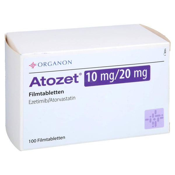 Atozet 10 Mg/20 mg Filmtabletten 100 St