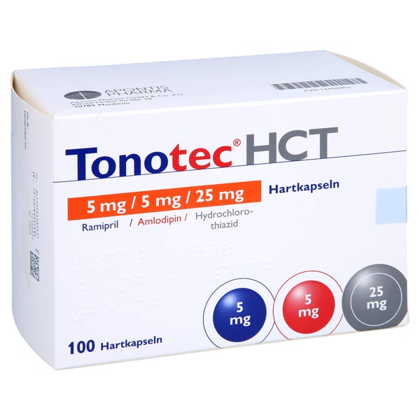 Tonotec HCT 5 mg/5 mg/25 mg Hartkapseln 100 St