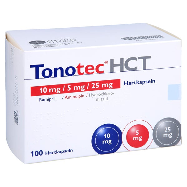 TONOTEC HCT 10 mg/5 mg/25 mg Hartkapseln 100 St