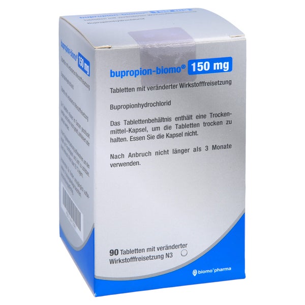 BUPROPION-biomo 150 mg Tab.m.verä.Wst.-Frs. 90 St
