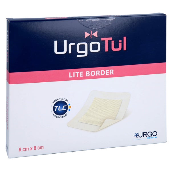 Urgotül Lite Border 8x8 cm Verband 10 St