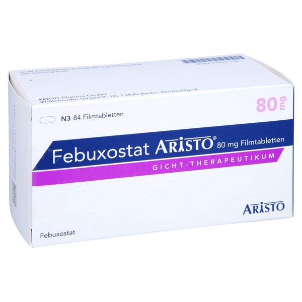 Febuxostat Aristo 80 mg Filmtabletten 84 St