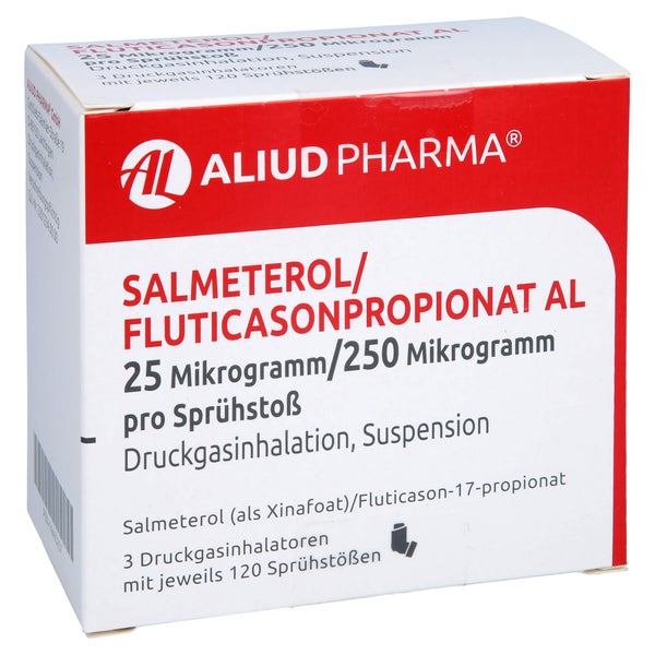 SALMETEROL/Fluticasonpropionat AL 25µg/250µg 3x120 3 St
