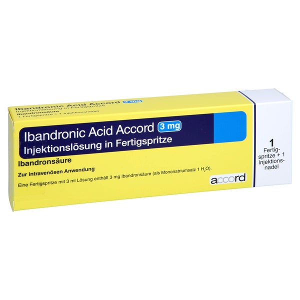 IBANDRONIC Acid Accord 3mg/3ml Inj.-Lsg.Fertigspr. 1 St