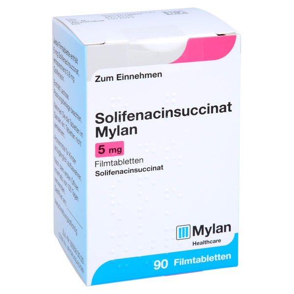 SOLIFENACINSUCCINAT Mylan 5 mg Filmtabletten 90 St