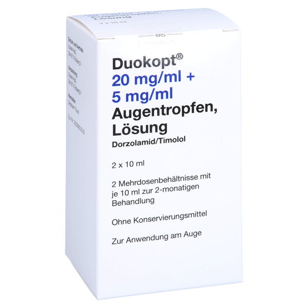 Duokopt 20 Mg/ml + 5 mg/ml Augentropfen 2X10 ml