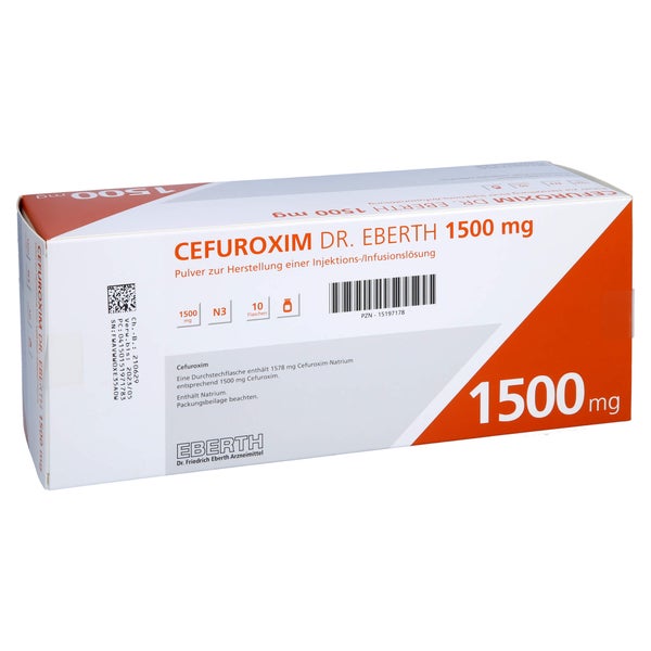 CEFUROXIM Dr.Eberth 1500 mg Plv.z.H.e.Inj.-/Inf.L. 10 St