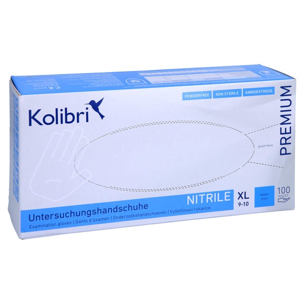 Kolibri Premium U.hands.nitril unst.pf X 100 St