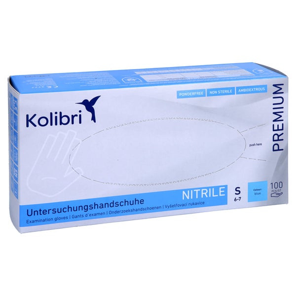 Kolibri Premium U.hands.nitril unst.pf S 100 St