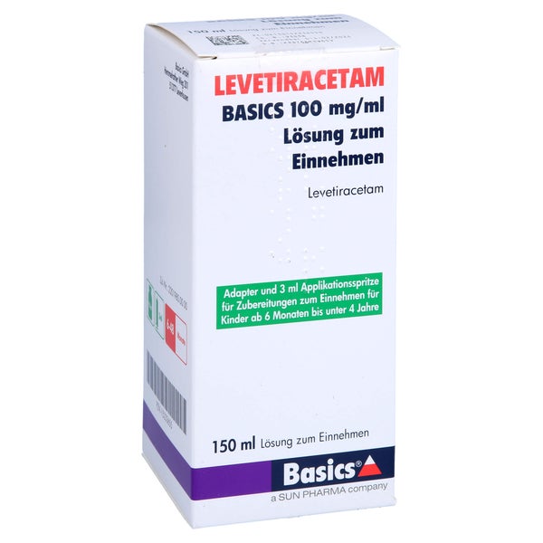 LEVETIRACETAM BASICS 100 mg/ml L.z.E.3ml Dos.Spr. 150 ml