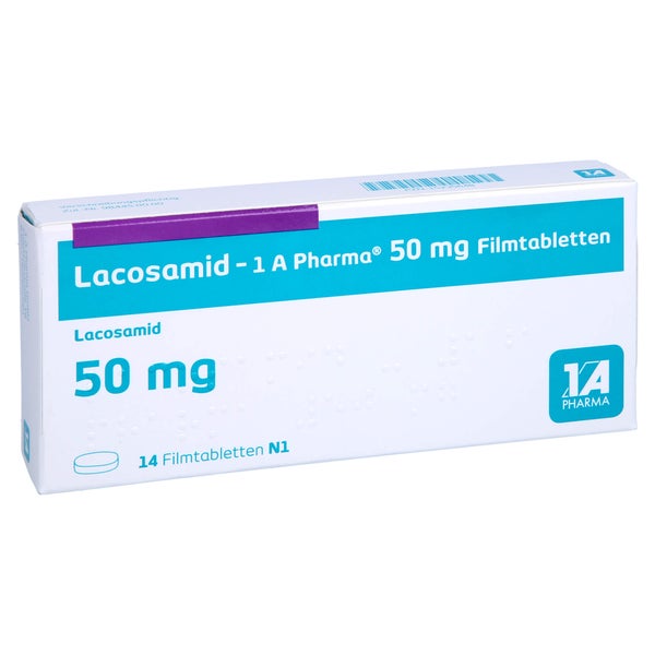 Lacosamid-1a Pharma 50 mg Filmtabletten 14 St