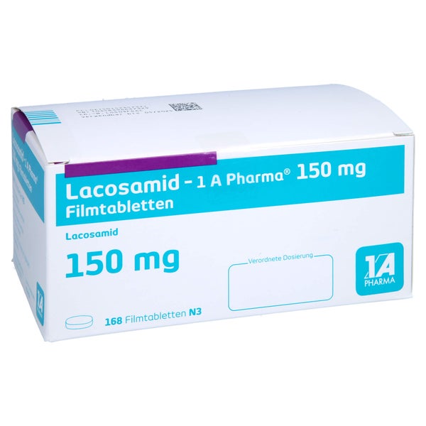 LACOSAMID-1A Pharma 150 mg Filmtabletten 168 St