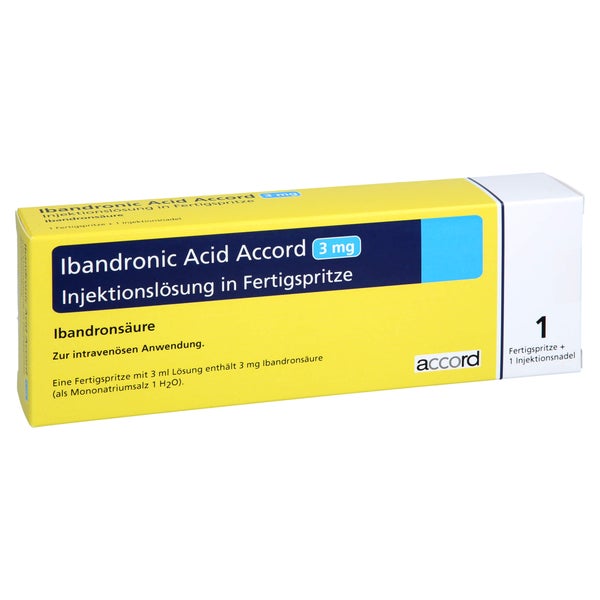IBANDRONIC Acid Accord 3mg/3ml Inj.-Lsg.Fertigspr. 1 St