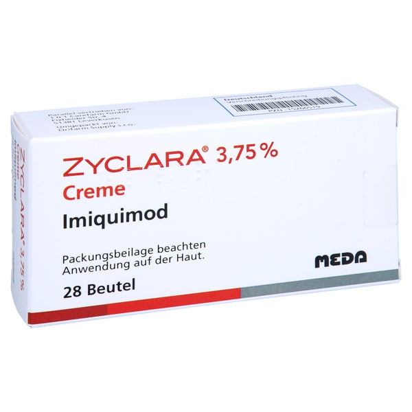 Zyclara 3,75% Creme Sachets 28 St