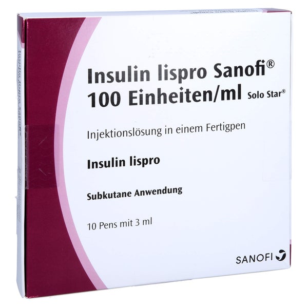 INSULIN LISPRO Sanofi 100 E/ml Fertigpen 10X3 ml 10X3 ml
