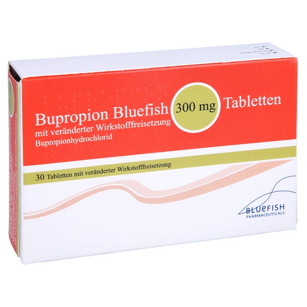 BUPROPION Bluefish 300 mg Tab.m.verä.Wst.-Frs. 30 St