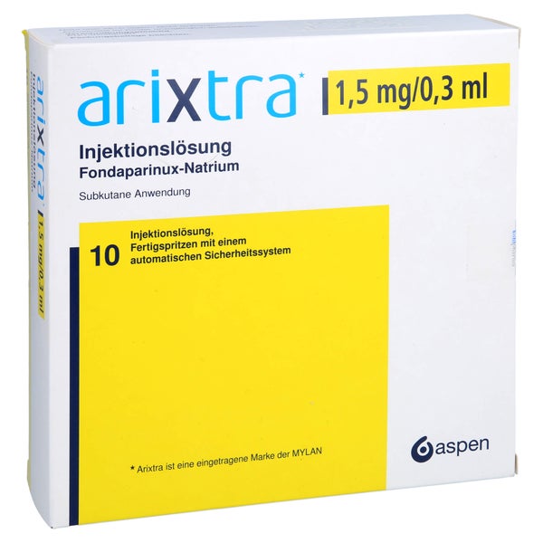 ARIXTRA 1,5 mg/0,3 ml Inj.-Lsg.i.e.Fertigspritze 10X0,3 ml