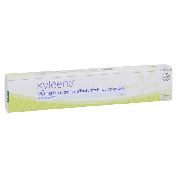 KYLEENA 19,5 mg intrauterin.Wirkstofffreisetz.Sys. 1X1 St