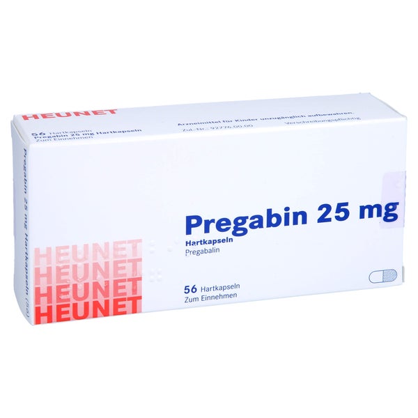 Pregabin 25 mg Hartkapseln Heunet 56 St