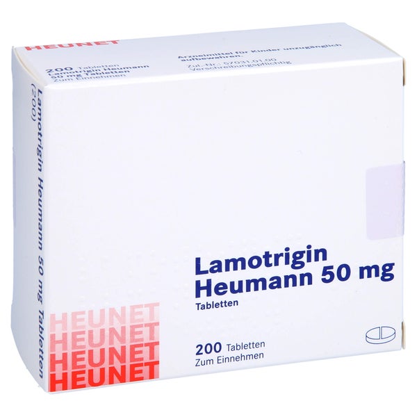 LAMOTRIGIN Heumann 50 mg Tabletten Heunet 200 St