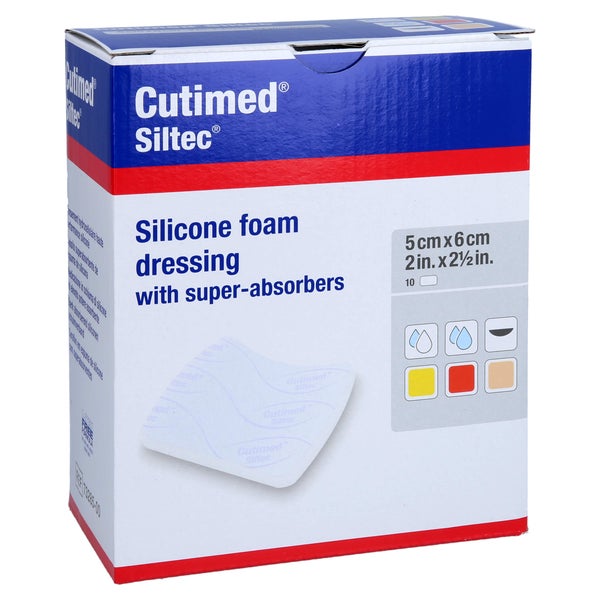 Cutimed Siltec Schaumverb.5x6 cm nicht h 10 St
