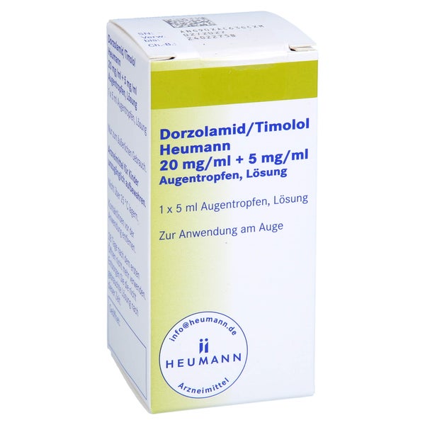 DORZOLAMID/Timolol Heumann 20 mg/ml+5 mg/ml ATR 1X5 ml