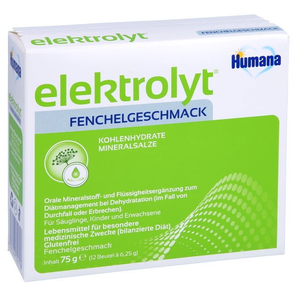 Humana Elektrolyt Fenchel Pulver Faltsch 75 g
