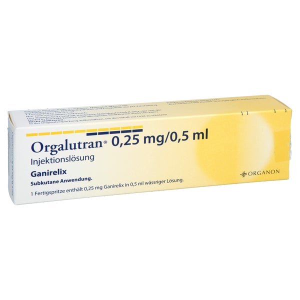 ORGALUTRAN 0,25 mg/0,5 ml Inj.-Lsg.i.e.Fertigspr. 1X1 St