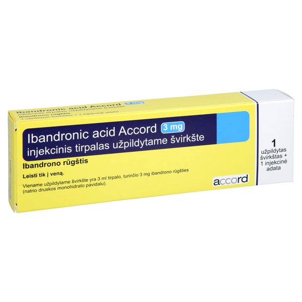 IBANDRONIC Acid Accord 3mg/3ml Inj.-Lsg.Fertigspr. 1 St