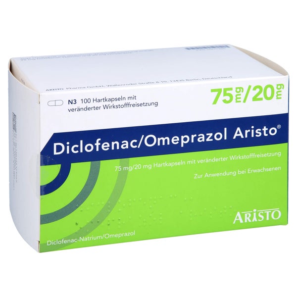 DICLOFENAC/Omeprazol Aristo 75 mg/20 mg HVW 100 St