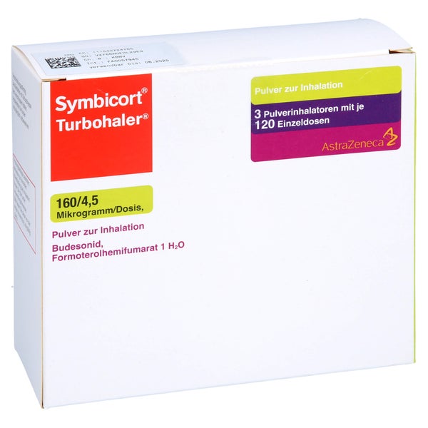 SYMBICORT Turbohaler 160/4,5 µg/Dosis 120 ED 3 St