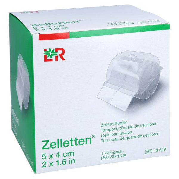 Zelletten Tupfer 4x5 cm unsteril Rolle 300 St