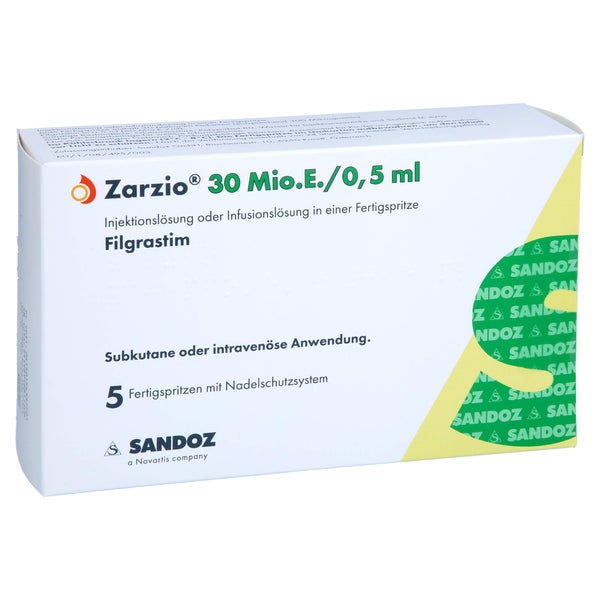 ZARZIO 30 Mio.E./0,5 ml Inj./Inf.-Lsg.i.e.Fert.-S. 5 St